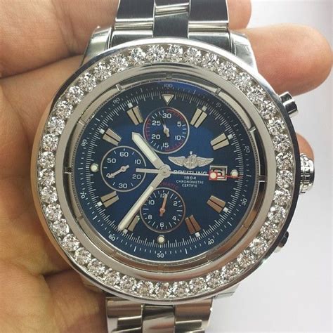 fake breitling watches iced out|best fake breitling watches.